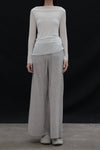 SWAYING 25 Early Spring Water-soluble Wool Fake Two-piece Sweater Series SW-SW25PS1T06-BAI White SW-SW25PS1T06